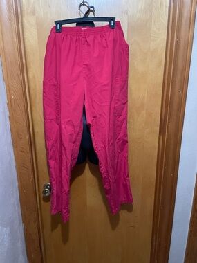 Scrub pants Red with Elastic Waist Cargo Pants M1